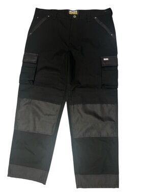 Black double knee Holmes workwear carpenter pants size 40”